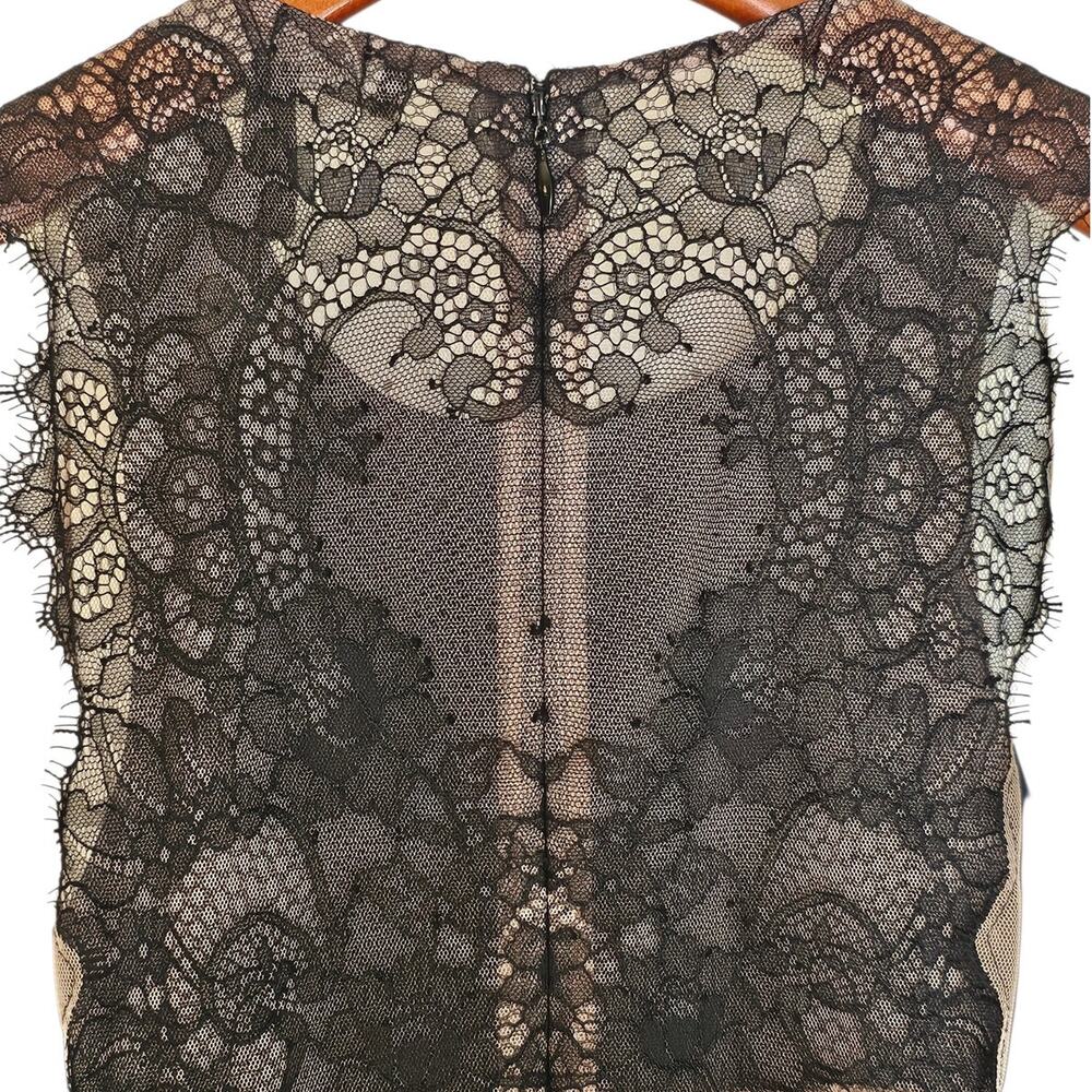 BCBG Max Azaria Navy Blue Veranna Cutout Lace-Back Elegant Gown Size 2 Tall - Picture 6 of 14